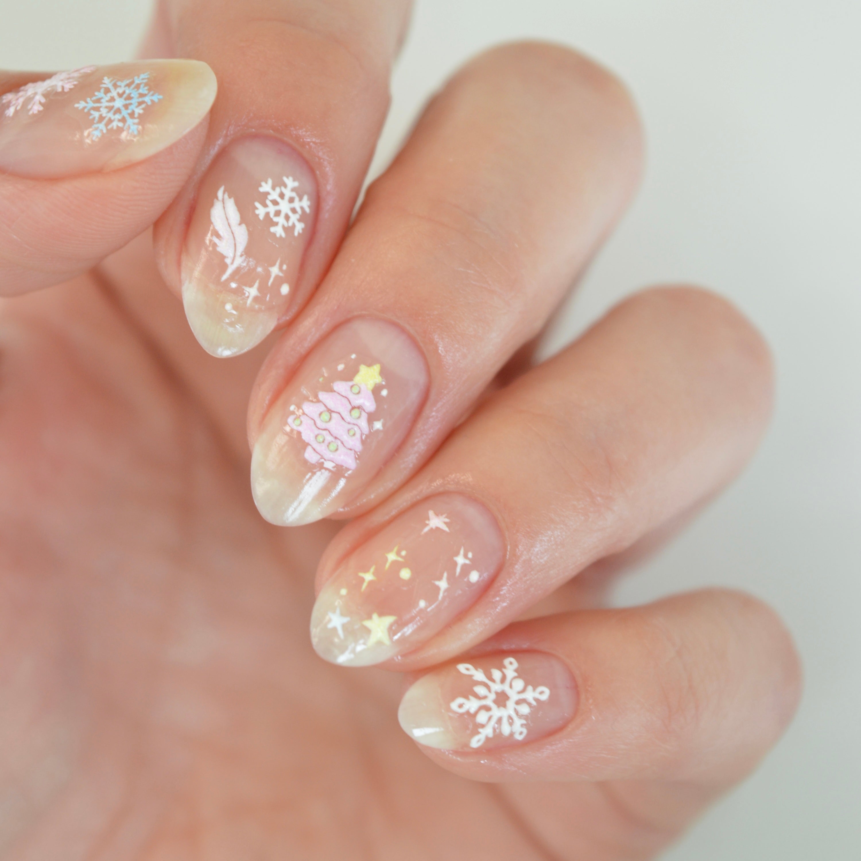 Frosty Tree PLAY Nail Art Sticker