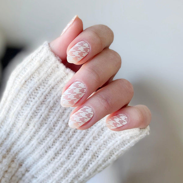 Houndstooth | Super Jellies DIY Hard Semi Cured Gel Nail Wraps