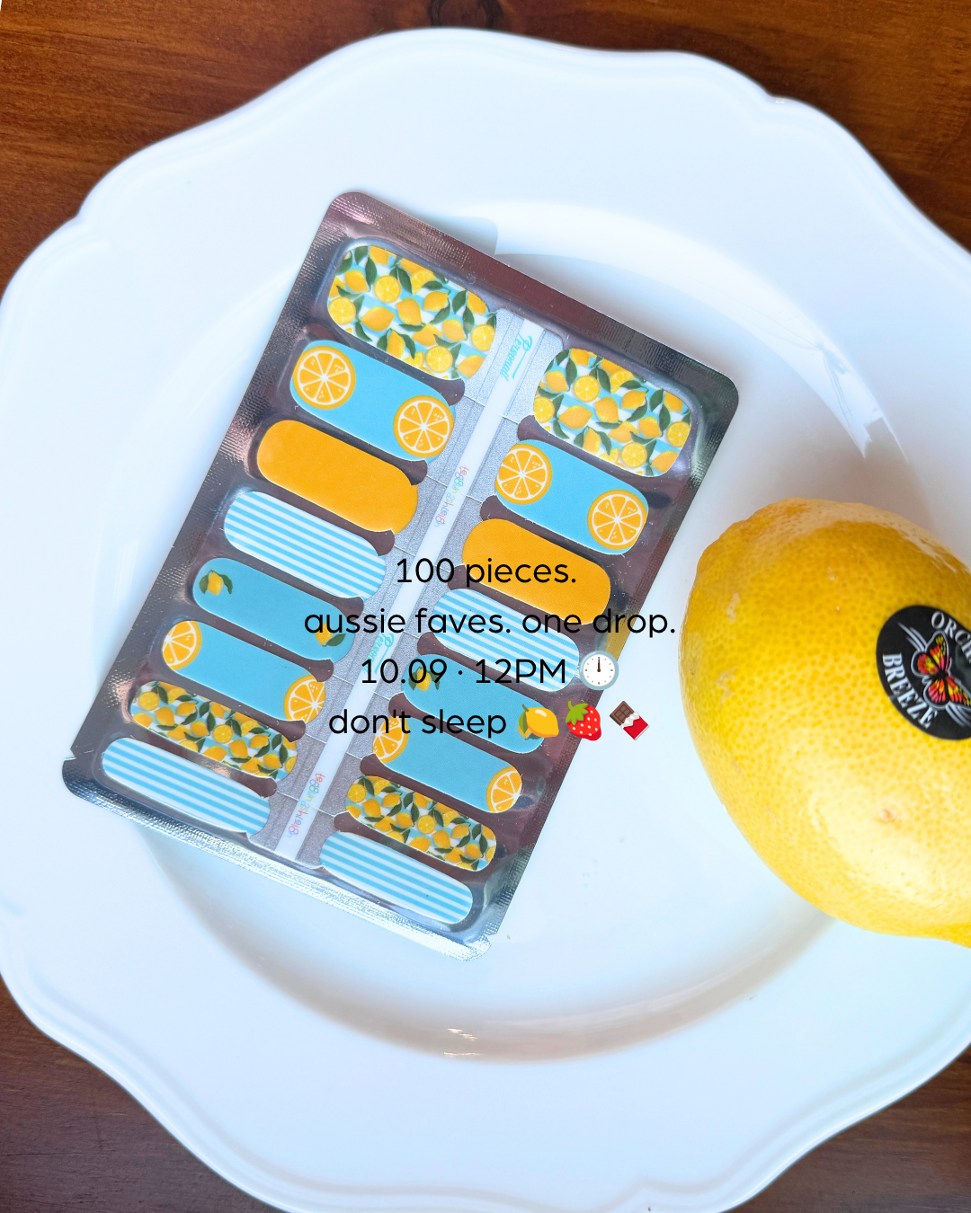 Lemon x Teggun Ashleigh | Nail Polish Wraps