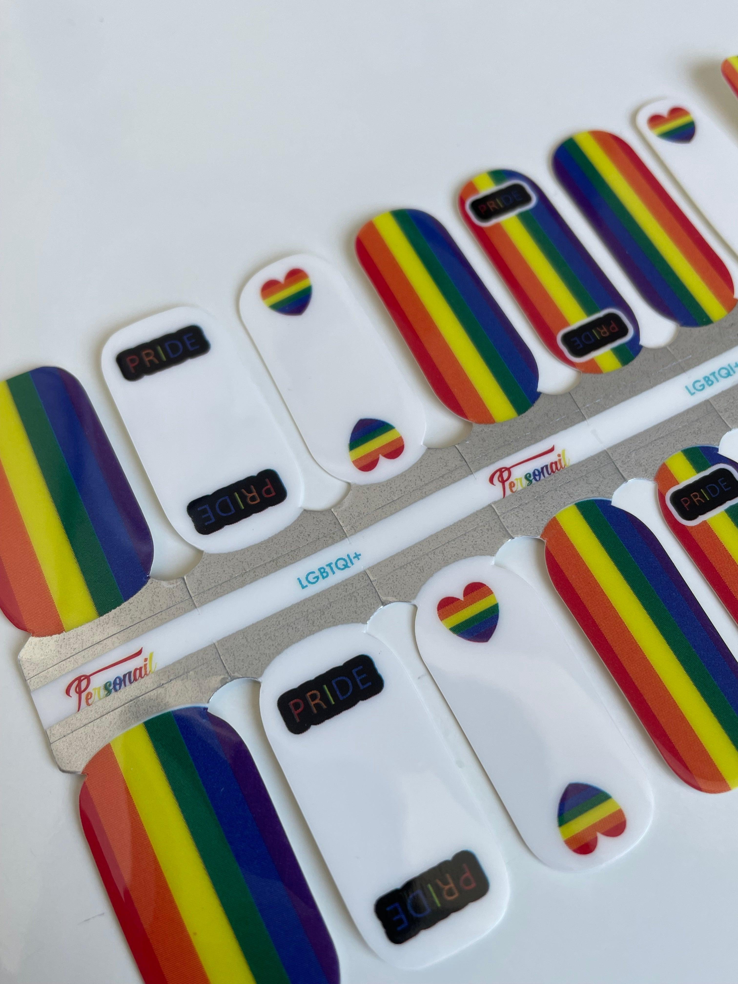 LGBTQIA+ Nail Wrap ($2 of every order to charity)