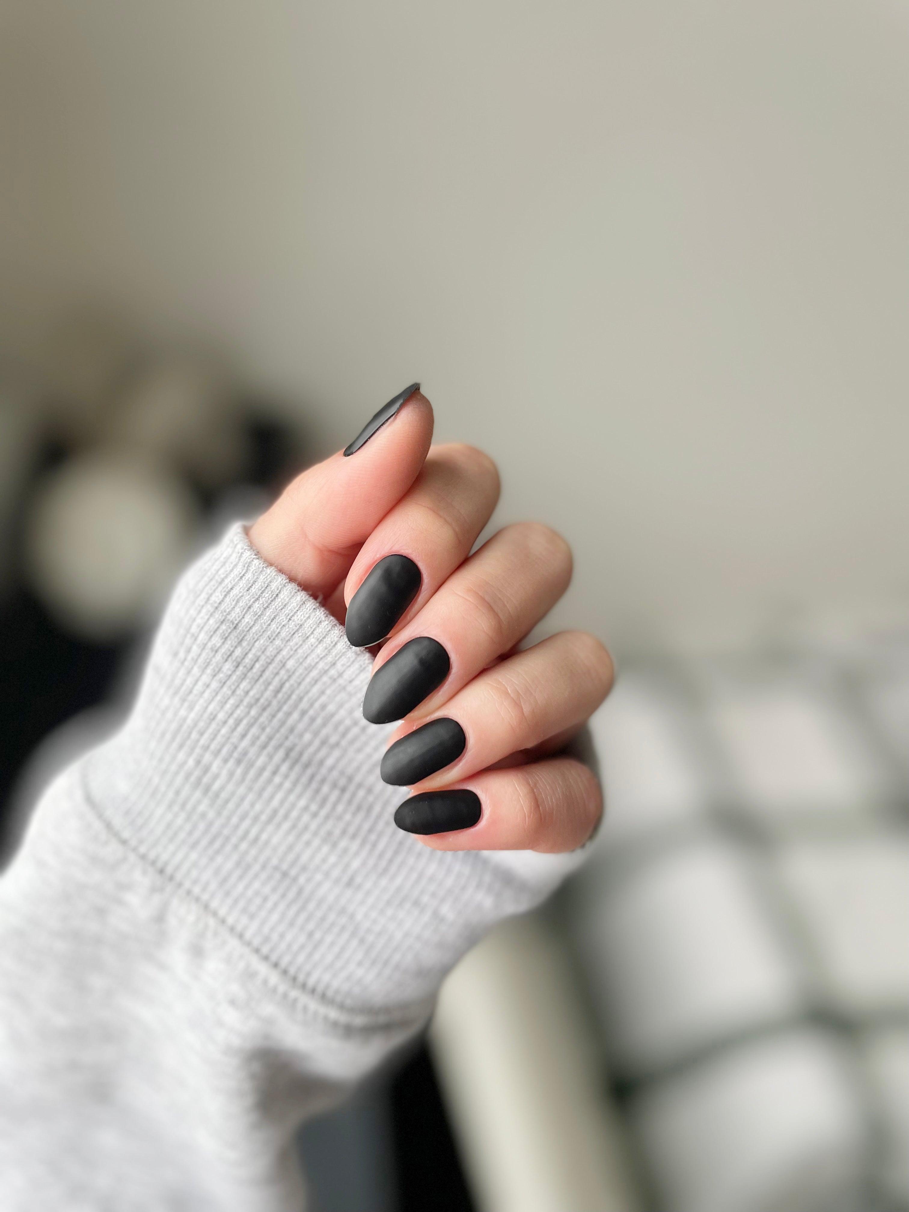 Matte Black | Super Jellies DIY Hard Semi Cured Gel Nail Wraps