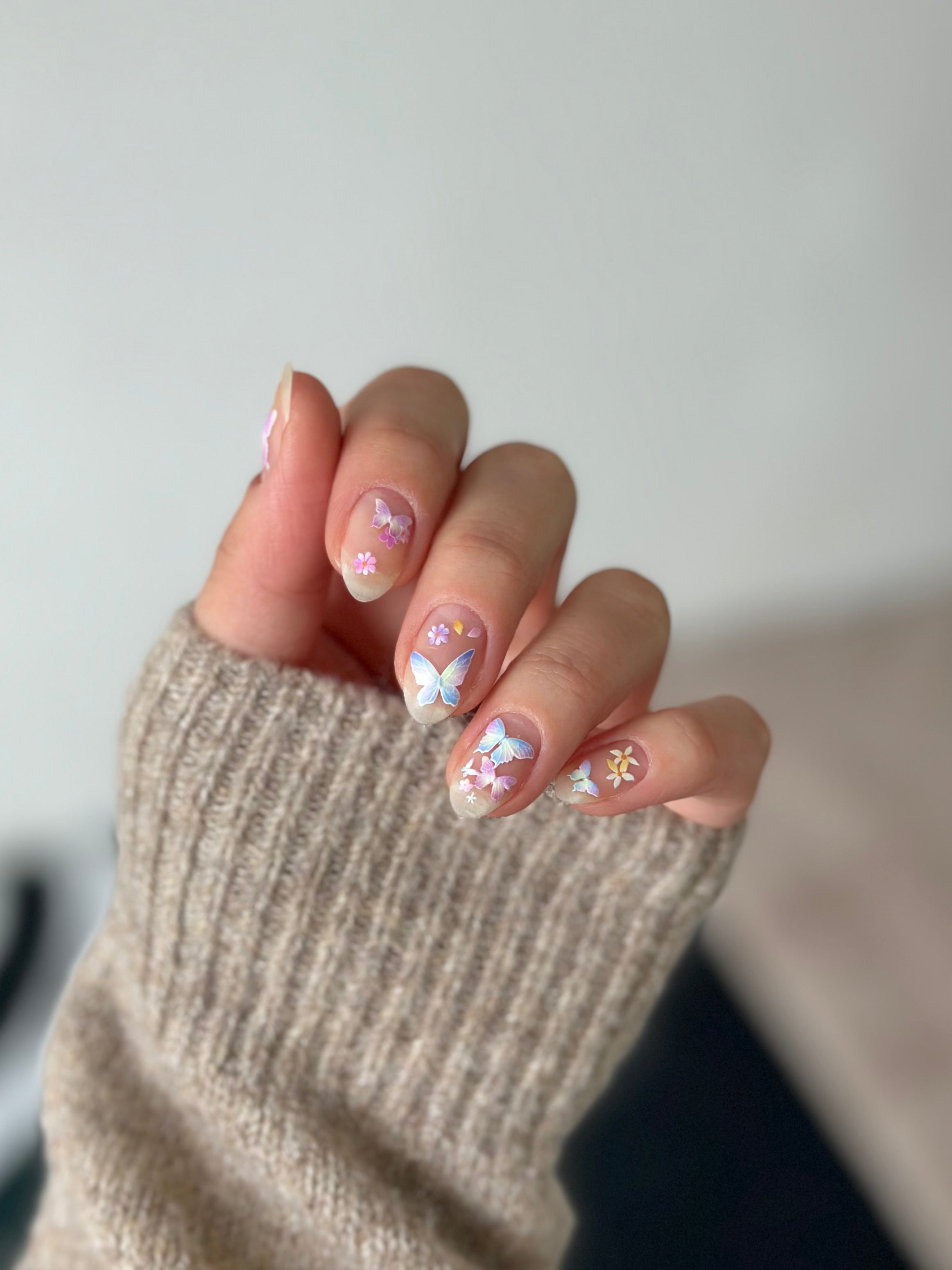 Matte Butterfly Nail Art Sticker