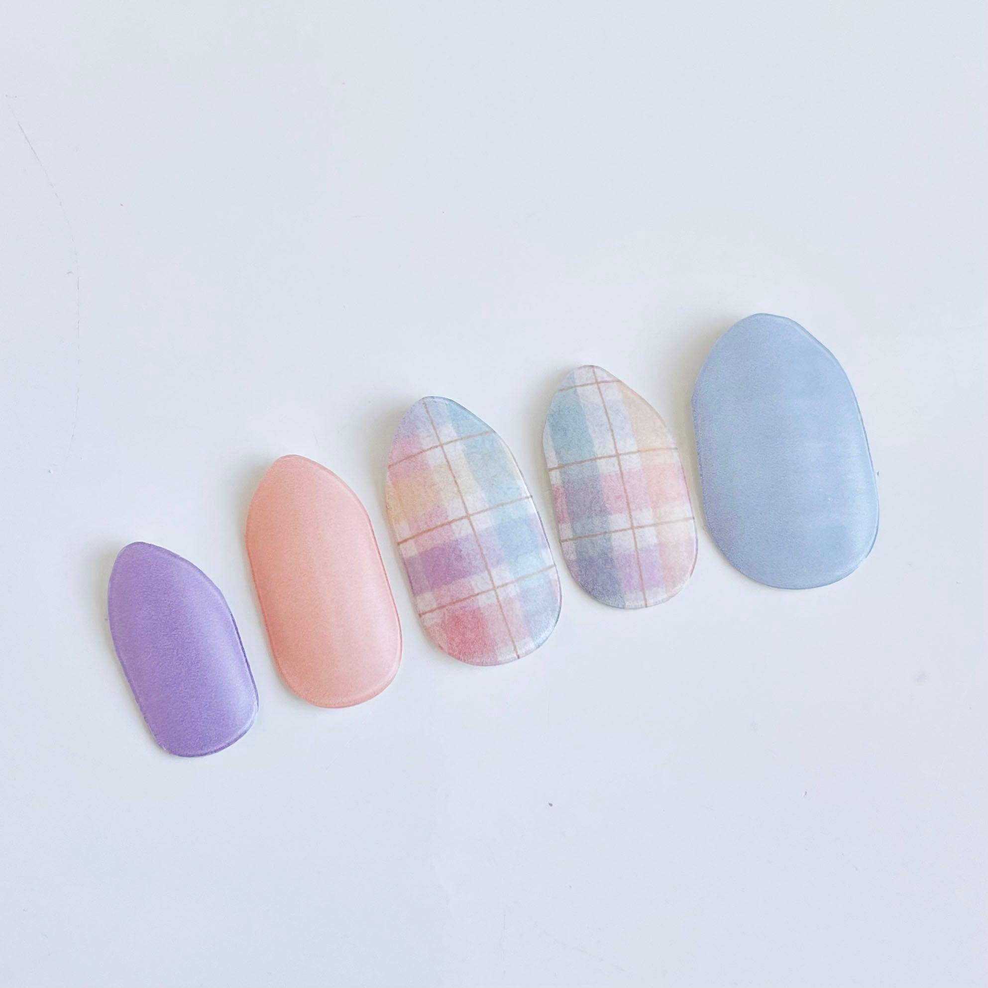 Matte Plaid | Super Jellies DIY Hard Semi Cured Gel Nail Wraps
