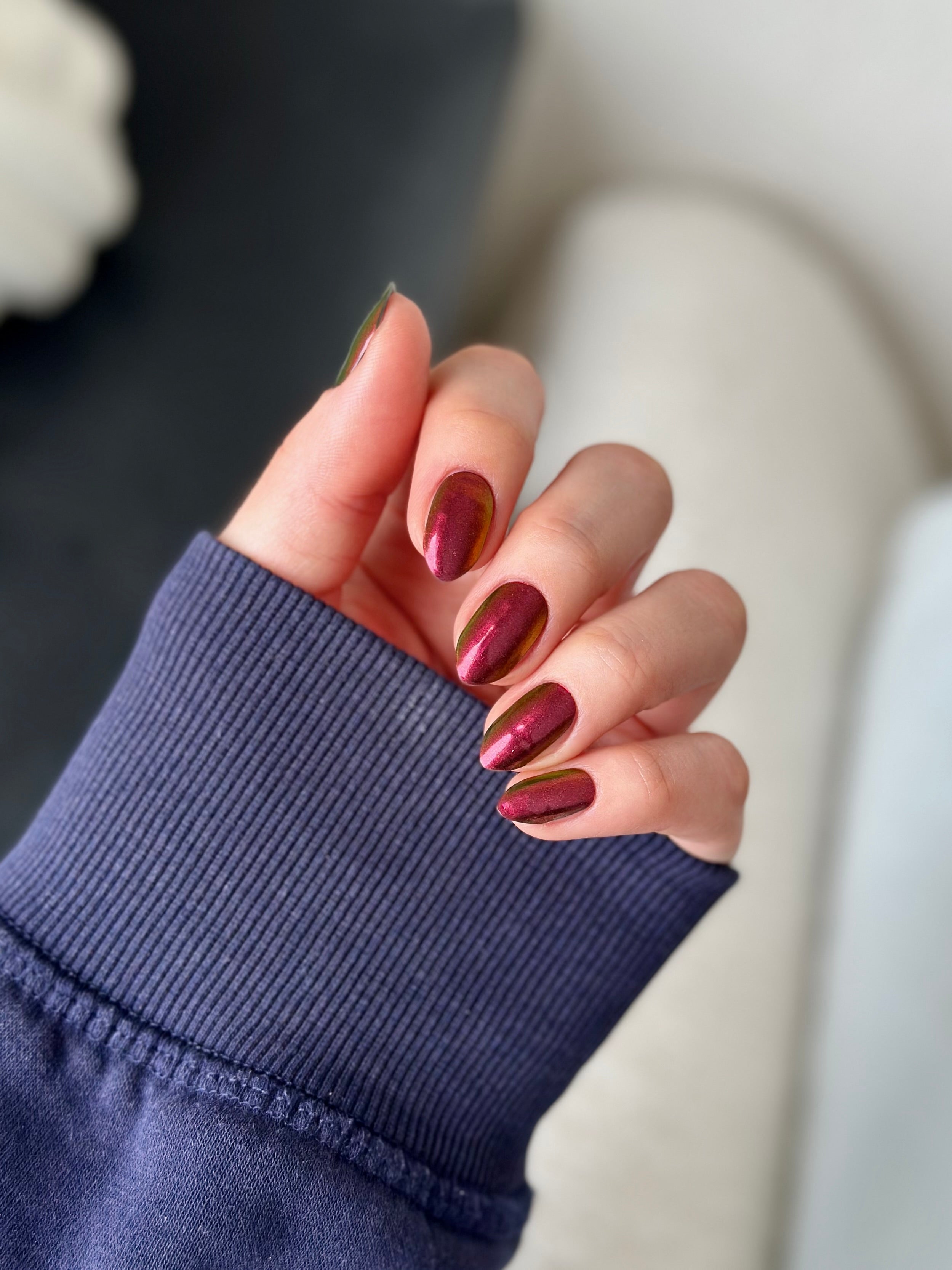 Metallic Red | Super Jellies DIY Hard Semi Cured Gel Nail Wraps