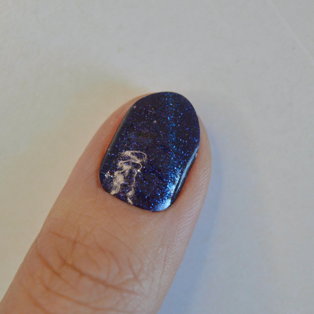 Midnights (Eras Tour) | Dark Blue Cat Eye Nail Polish Wrap