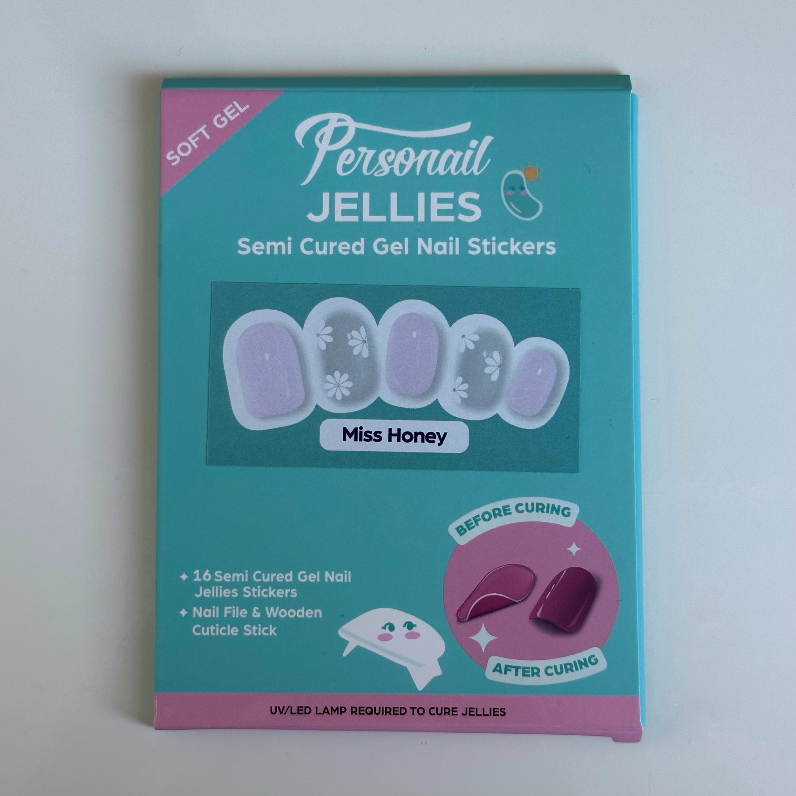 Miss Honey | Jellies DIY Soft Semi Cured Gel Nail Wraps