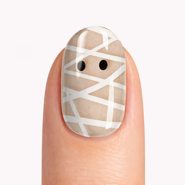 Mummy |  Halloween Themed Nail Polish Wrap