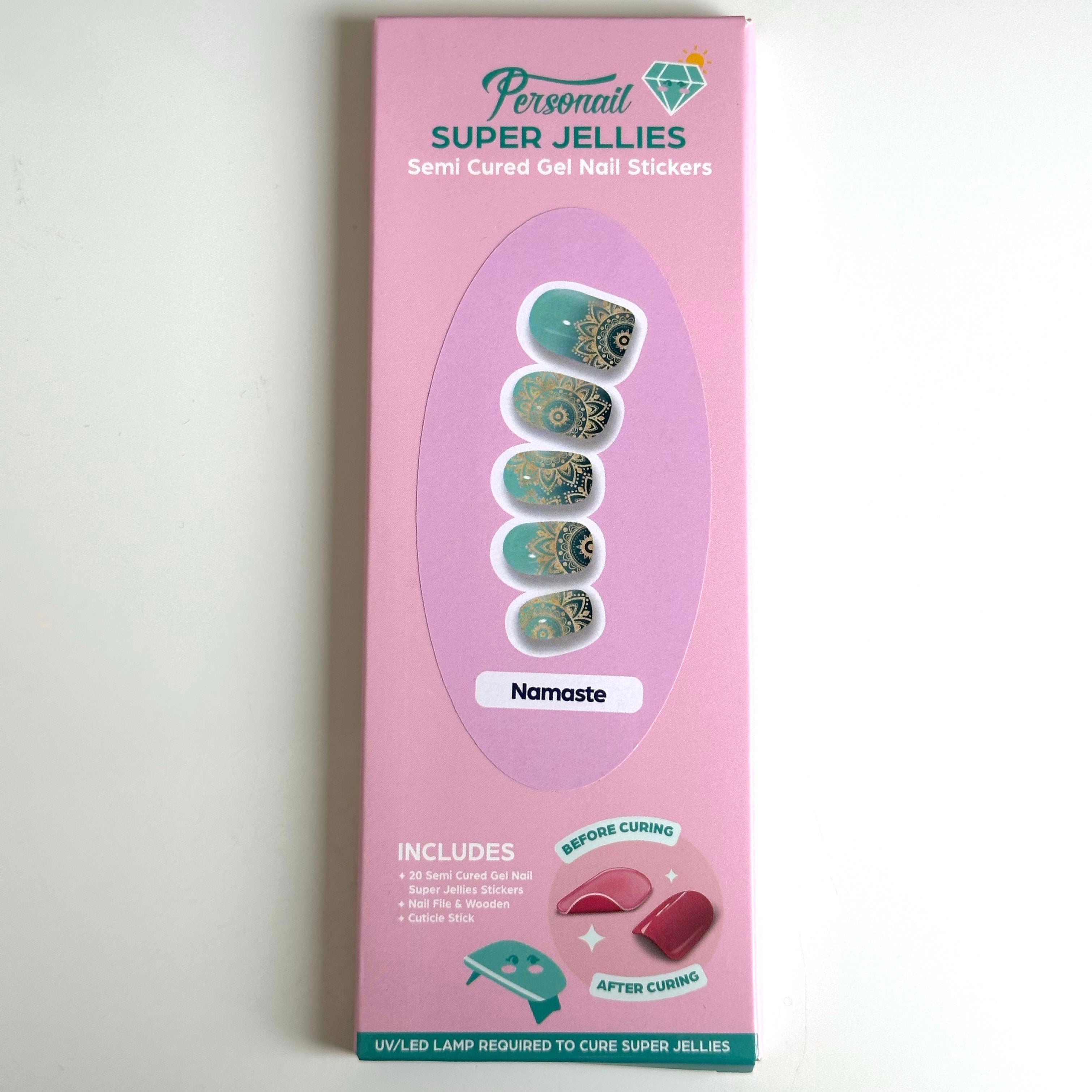 Namaste | Super Jellies DIY Hard Semi Cured Gel Nail Wraps