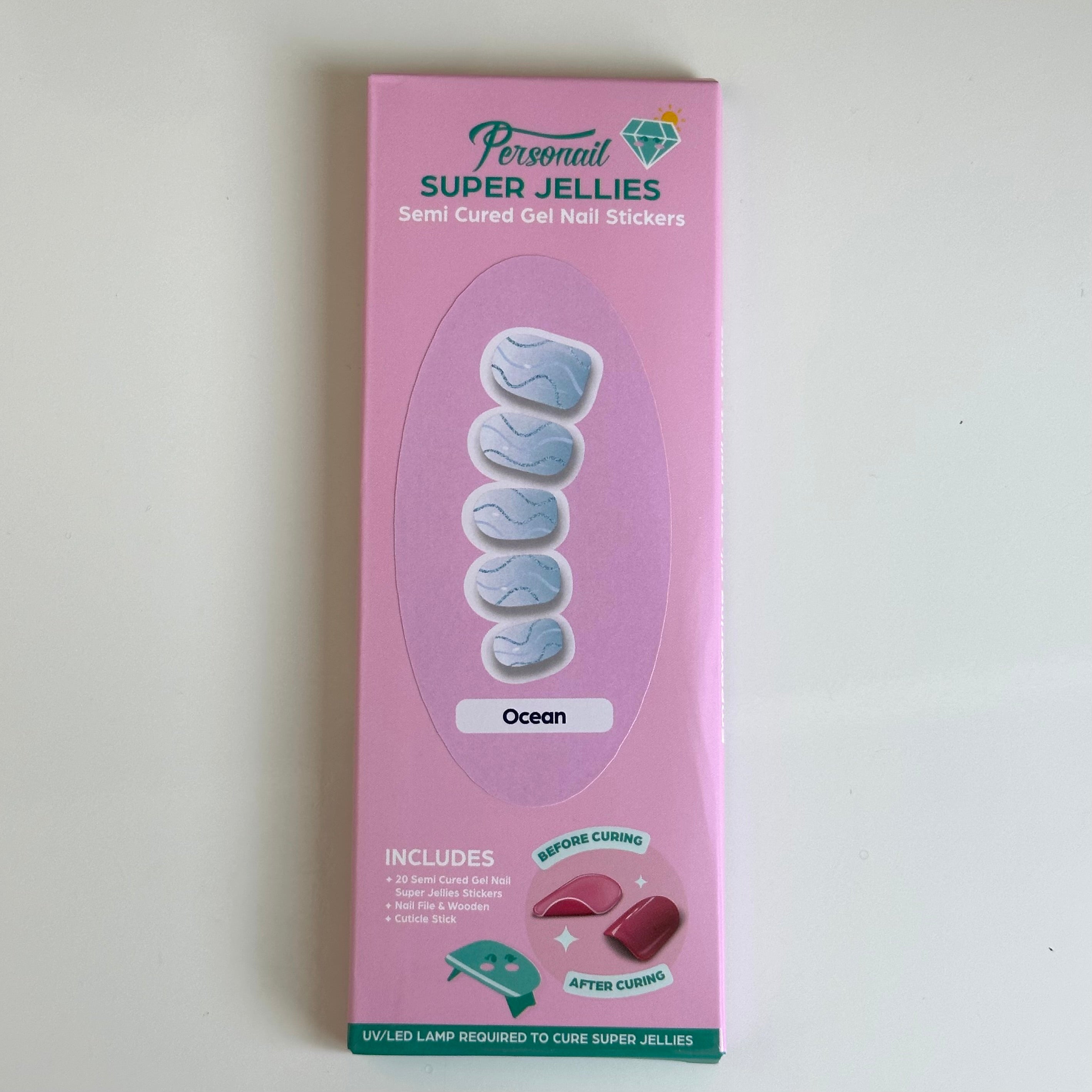 Ocean | Super Jellies DIY Hard Semi Cured Gel Nail Wraps