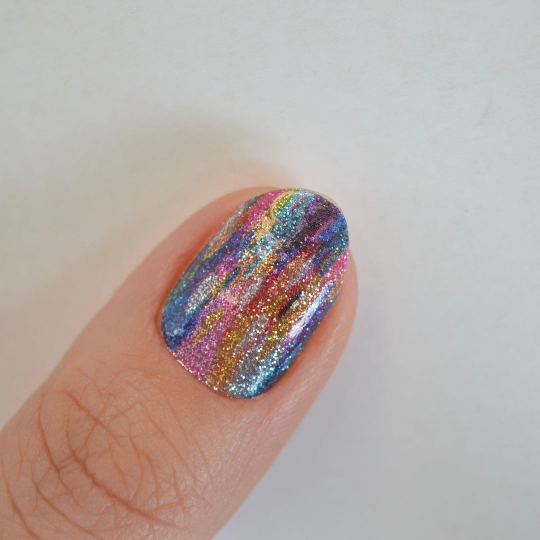 Paint | Rainbow Glitter Nail Polish Wraps