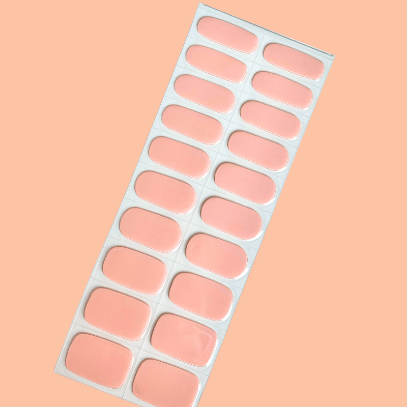 Peachy Fuzz| Super Jellies DIY Hard Semi Cured Gel Nail Wraps