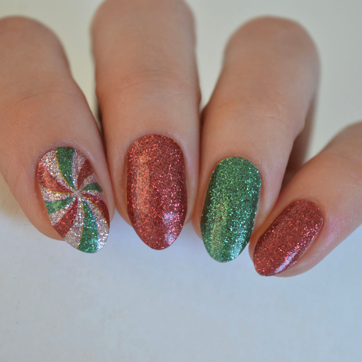 Peppermint Candy | Nail Polish Wraps