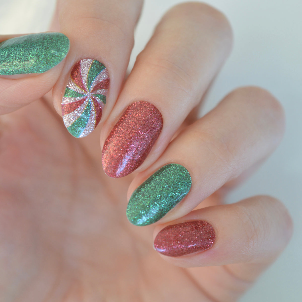 Peppermint Candy | Nail Polish Wraps