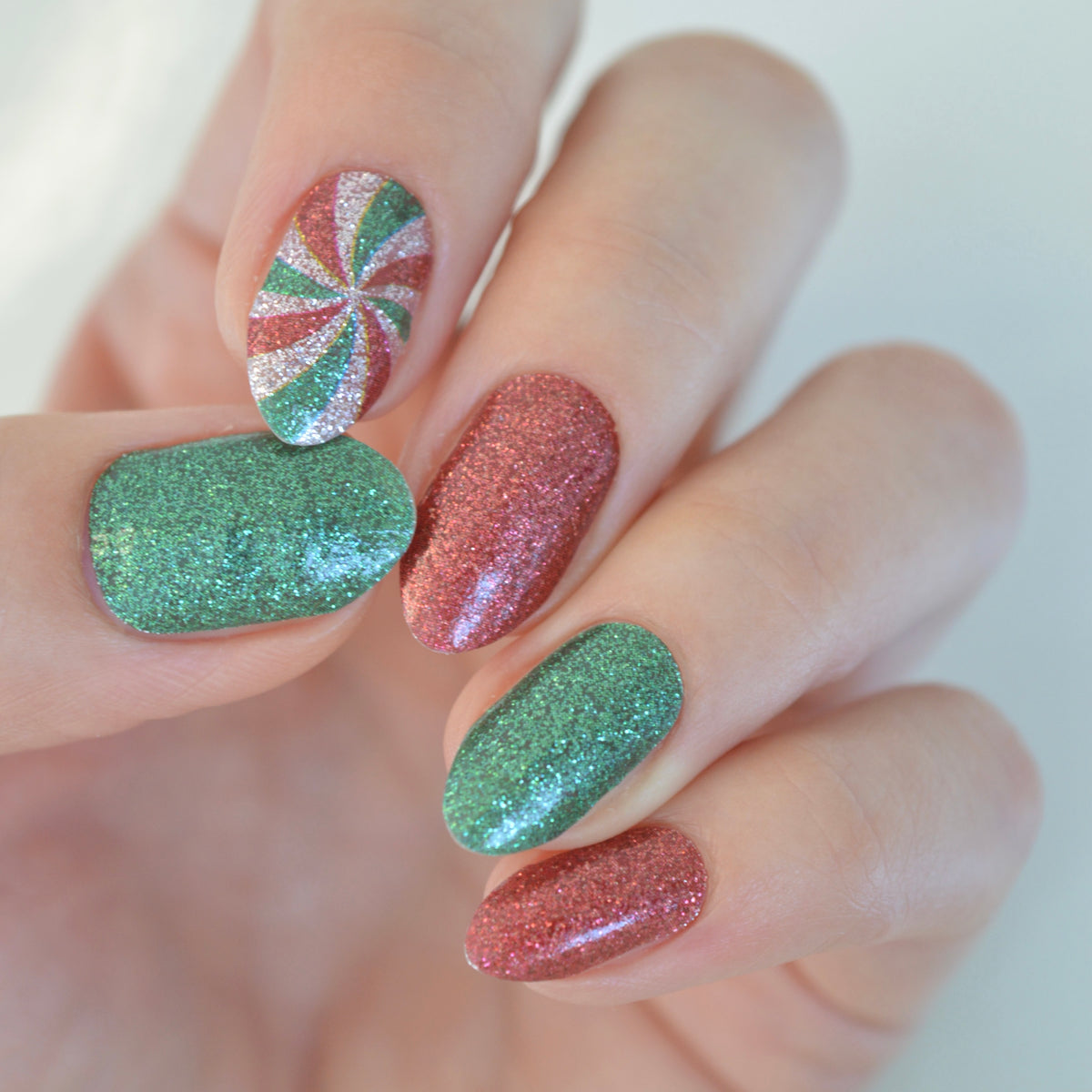 Peppermint Candy | Nail Polish Wraps