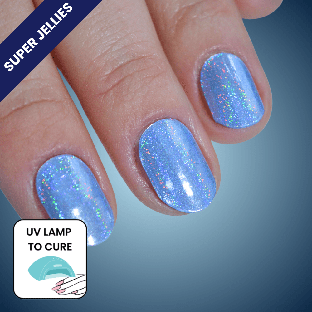 Periwinkle | Super Jellies DIY Hard Semi Cured Gel Nail Wraps