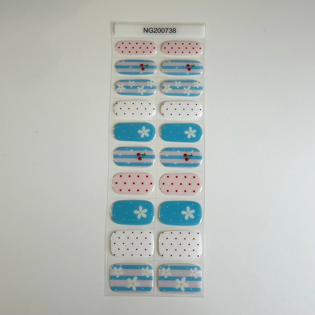 Picnic | Super Jellies DIY Hard Semi Cured Gel Nail Wraps