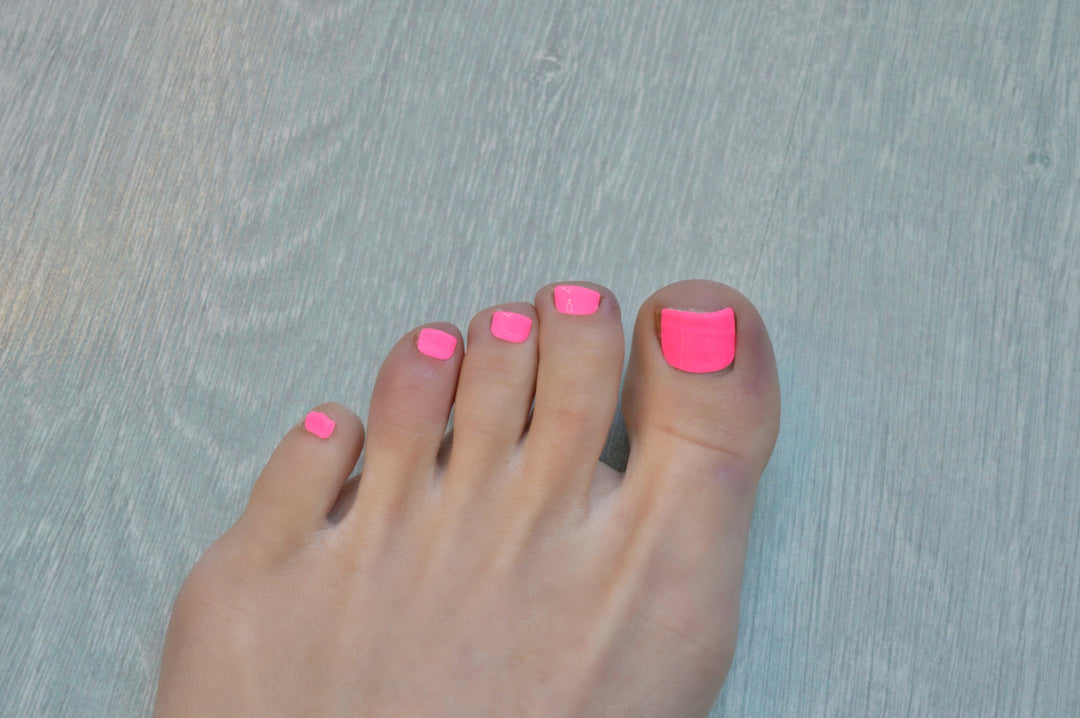(Pedi/Toes) Pink Voltage Semi Cured Gel Nail Wraps