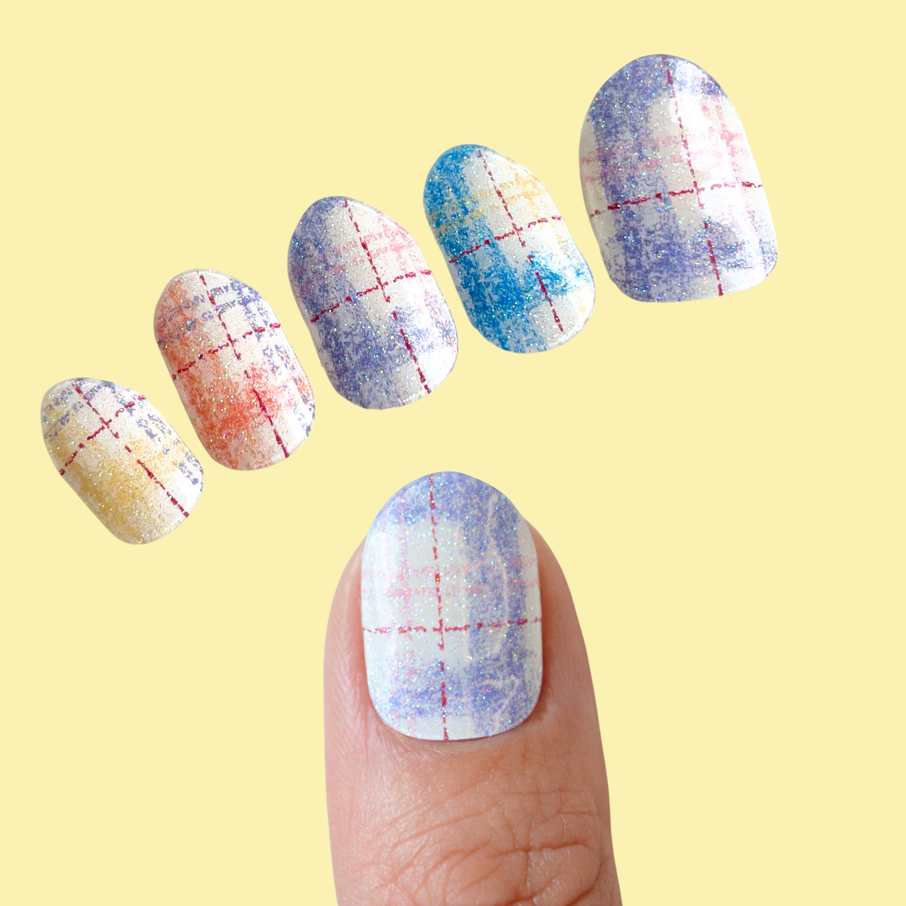 Plaid | Super Jellies DIY Semi Cured Gel Nail Wrap