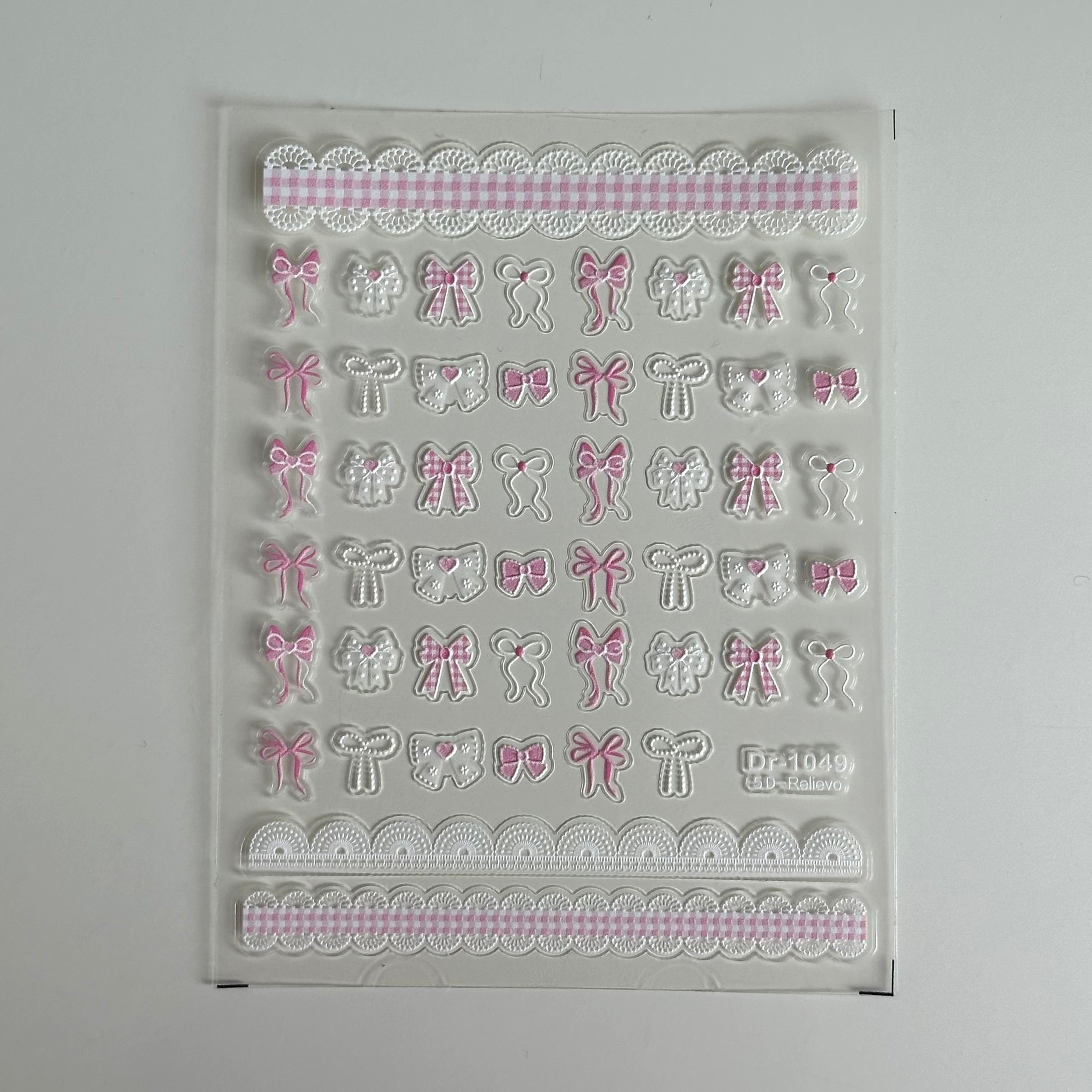 Plaid Dreams Nail Art Sticker