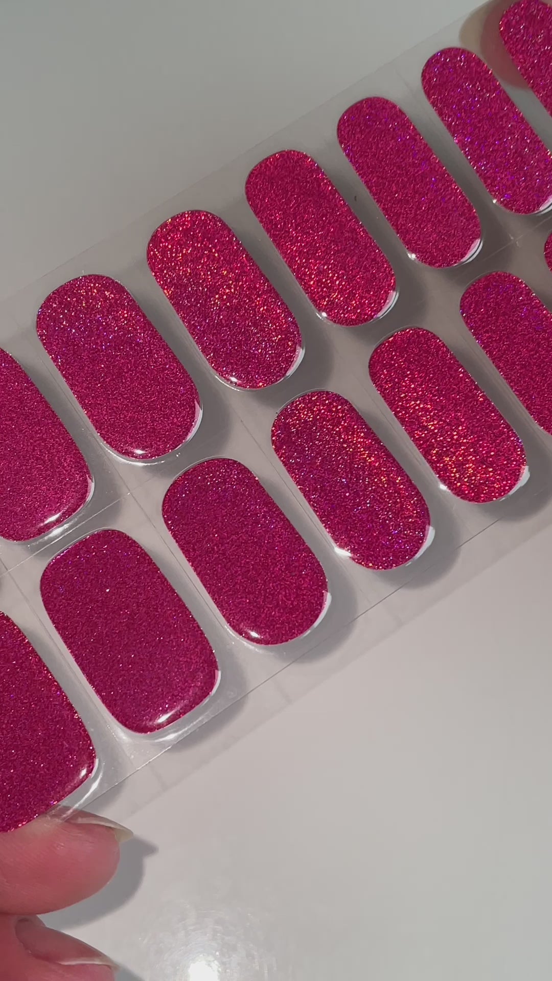 HOLO HOLO (Magenta) | Super Jellies DIY Hard Semi Cured Gel Nail Wraps
