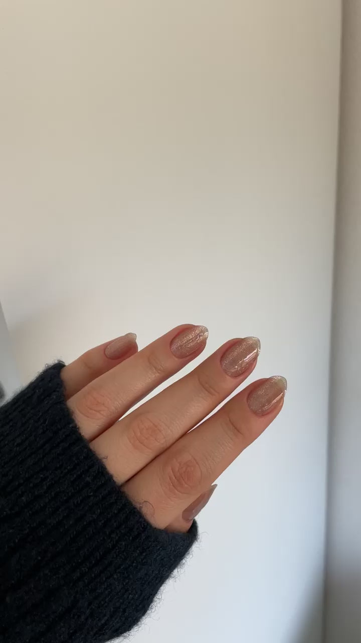 Chrome Nude | Super Jellies DIY Hard Semi Cured Gel Nail Wraps