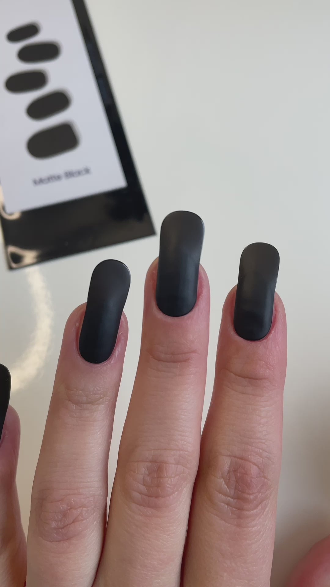 Matte Black | Super Jellies DIY Hard Semi Cured Gel Nail Wraps