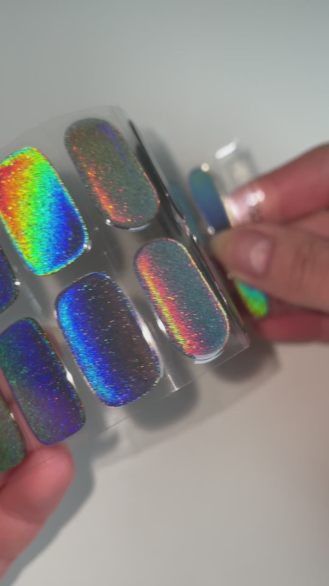 Holo Holo (Silver) | Super Jellies DIY Hard Semi Cured Gel Nail Wraps