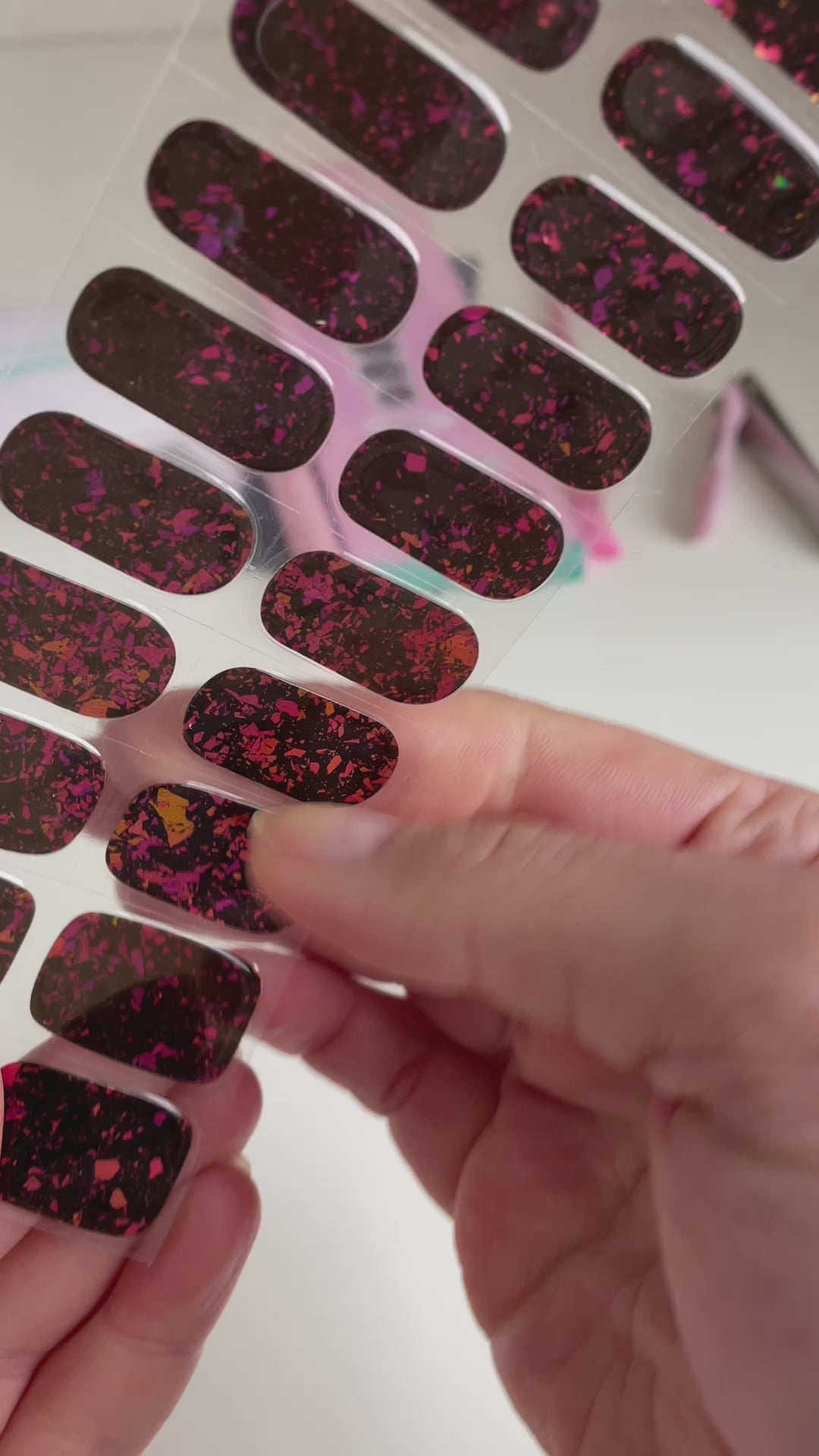 Rubies | Super Jellies DIY Hard Semi Cured Gel Nail Wraps