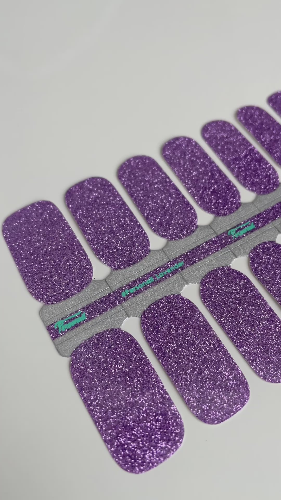Lavender | Glitter Nail Polish Wraps