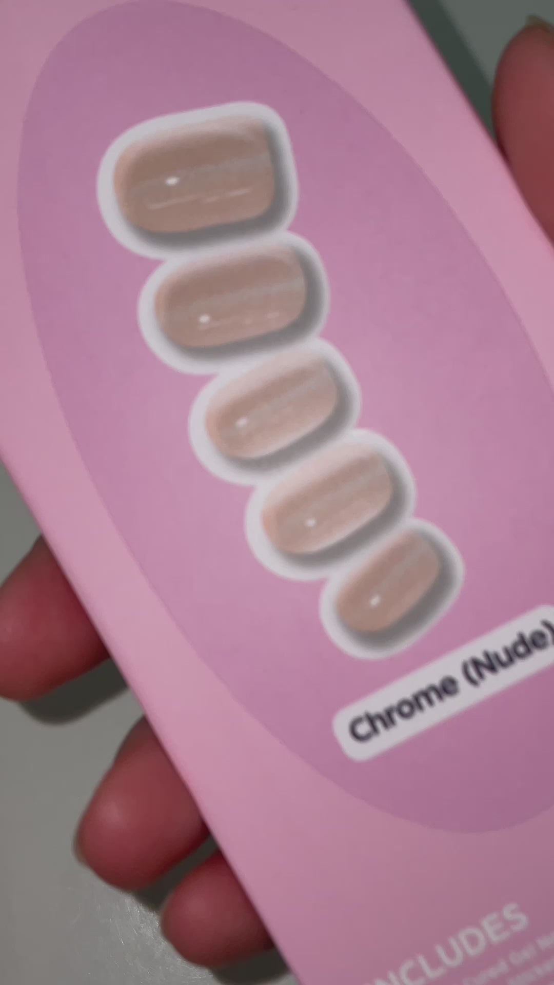 Chrome Nude | Super Jellies DIY Hard Semi Cured Gel Nail Wraps