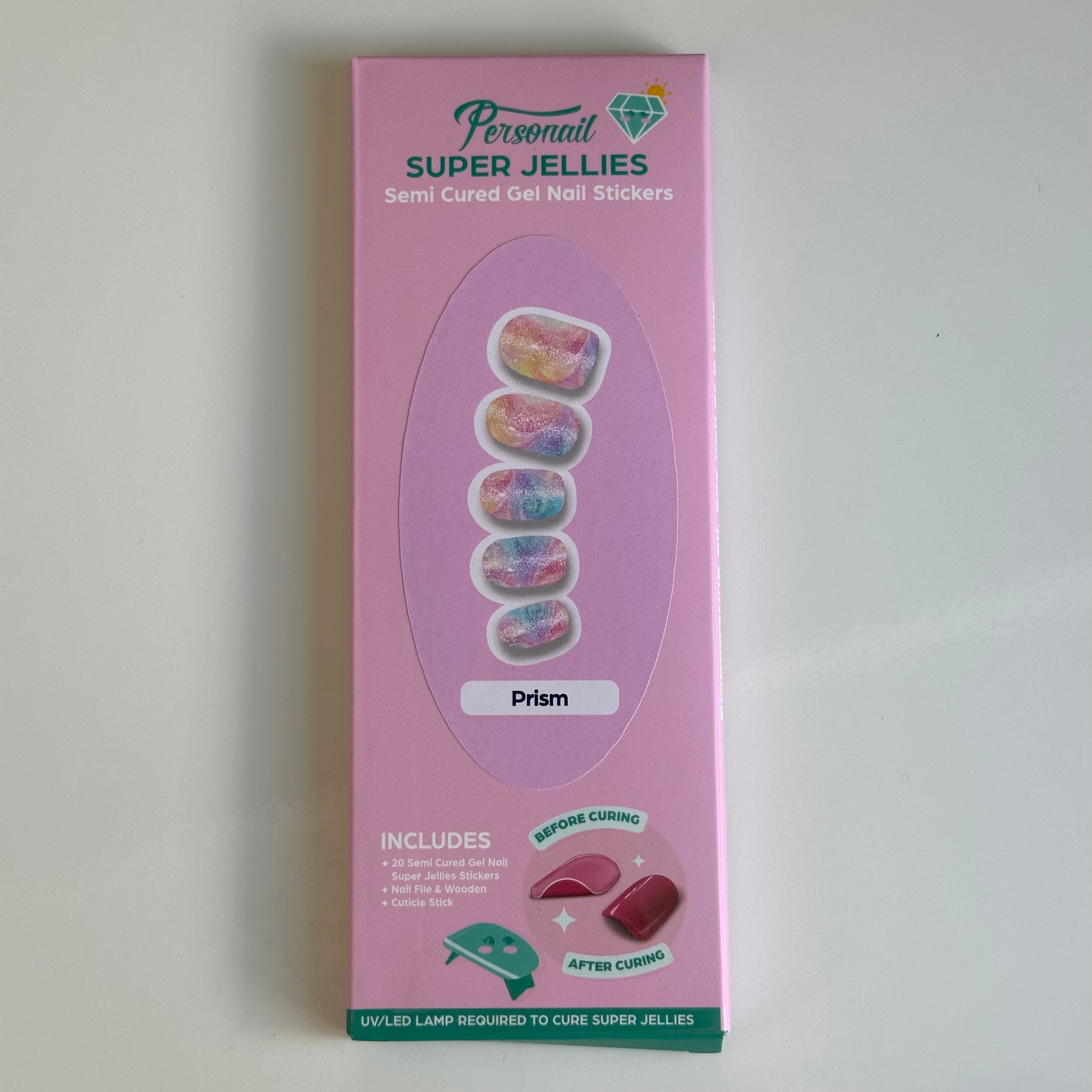 Prism | Super Jellies DIY Hard Semi Cured Gel Nail Wraps