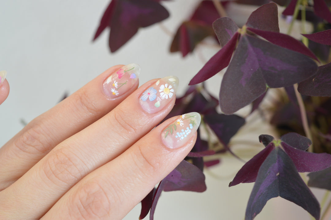 Purple Violet PLAY Nail Art Sticker
