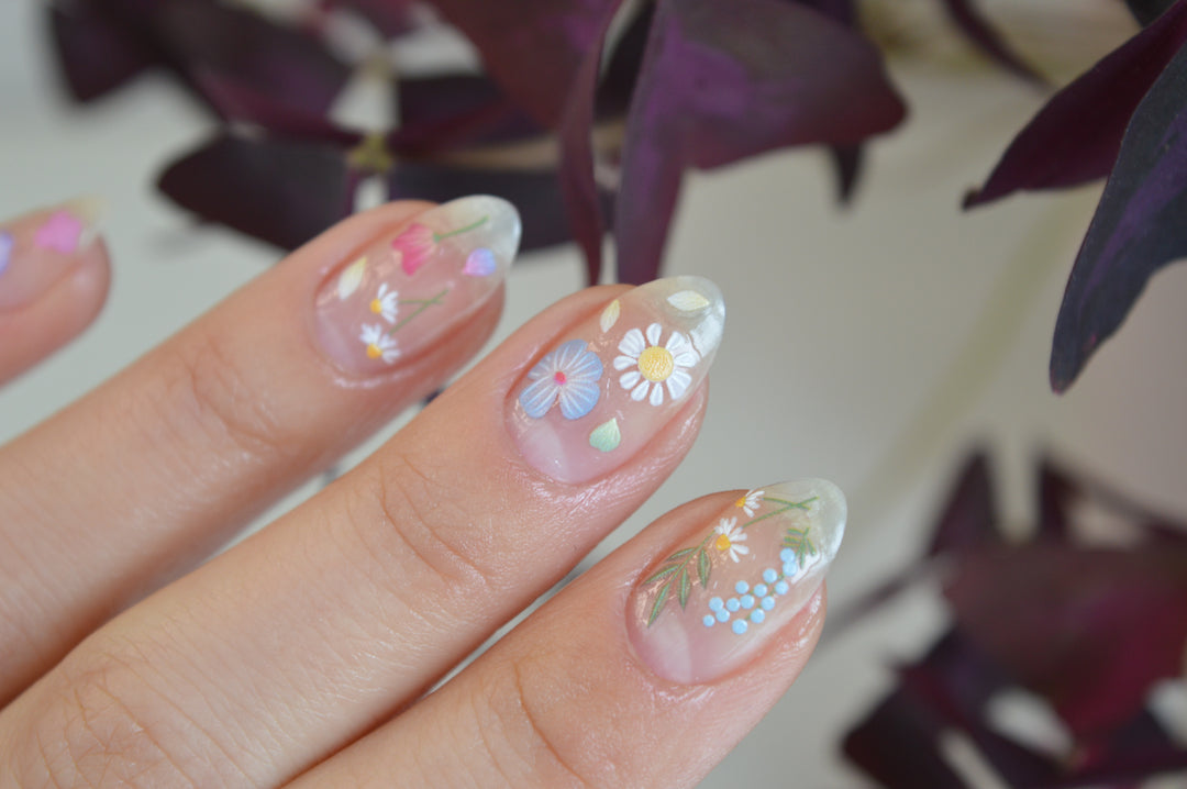 Purple Violet PLAY Nail Art Sticker