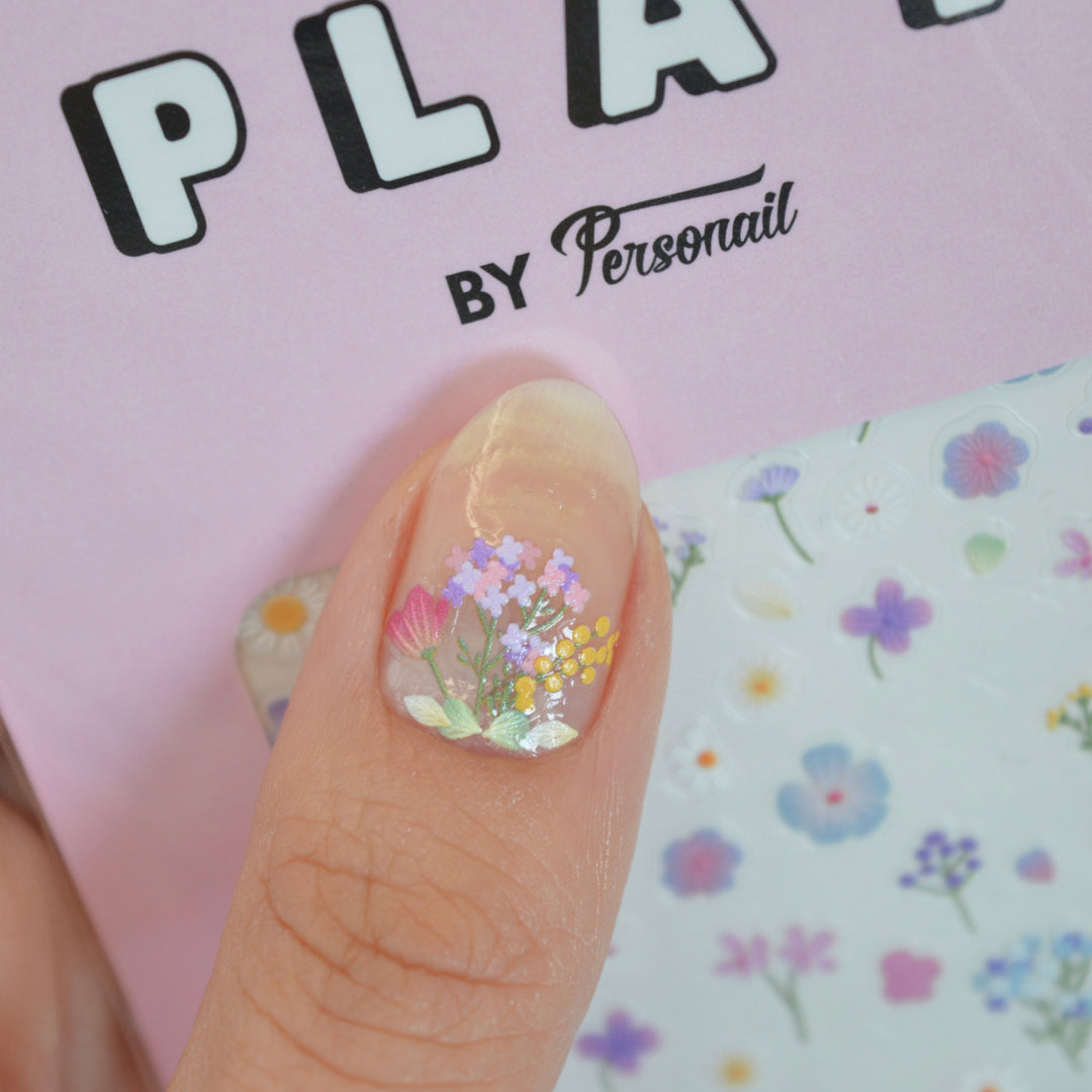 Purple Violet PLAY Nail Art Sticker