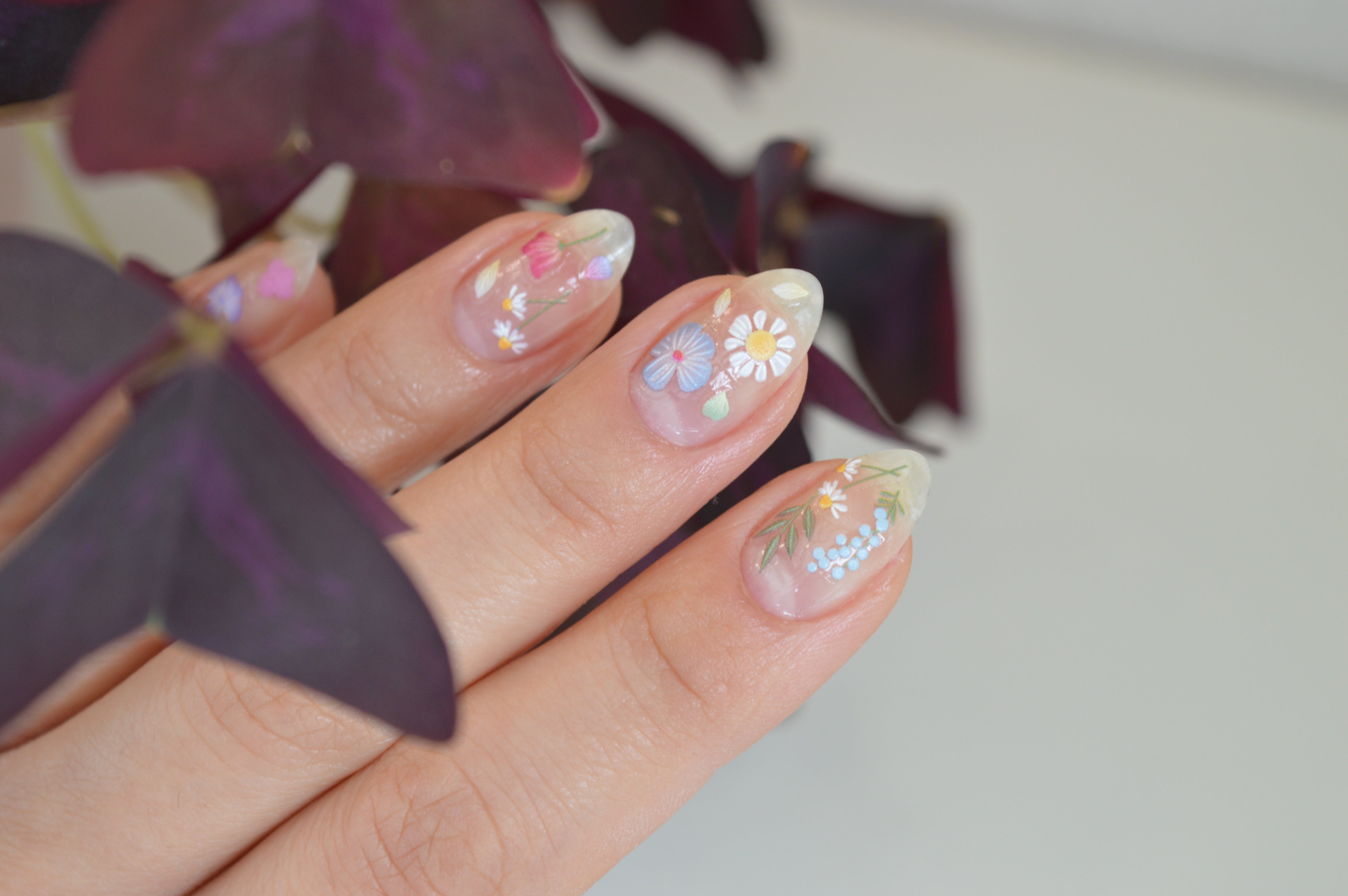 Purple Violet PLAY Nail Art Sticker