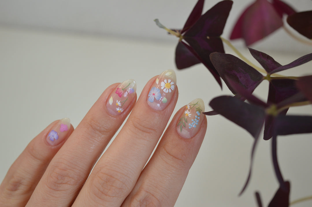 Purple Violet PLAY Nail Art Sticker