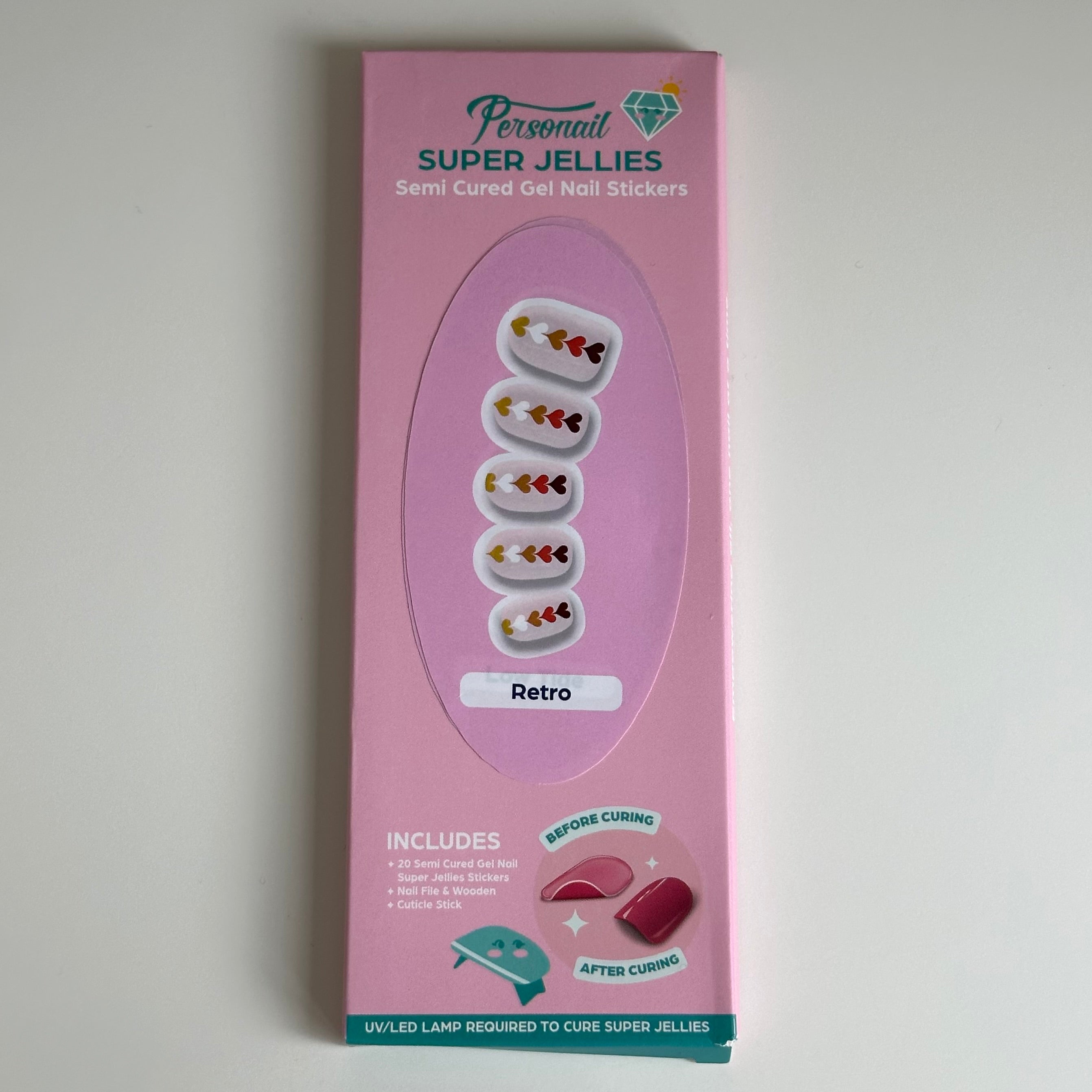 Retro | Super Jellies DIY Hard Semi Cured Gel Nail Wraps