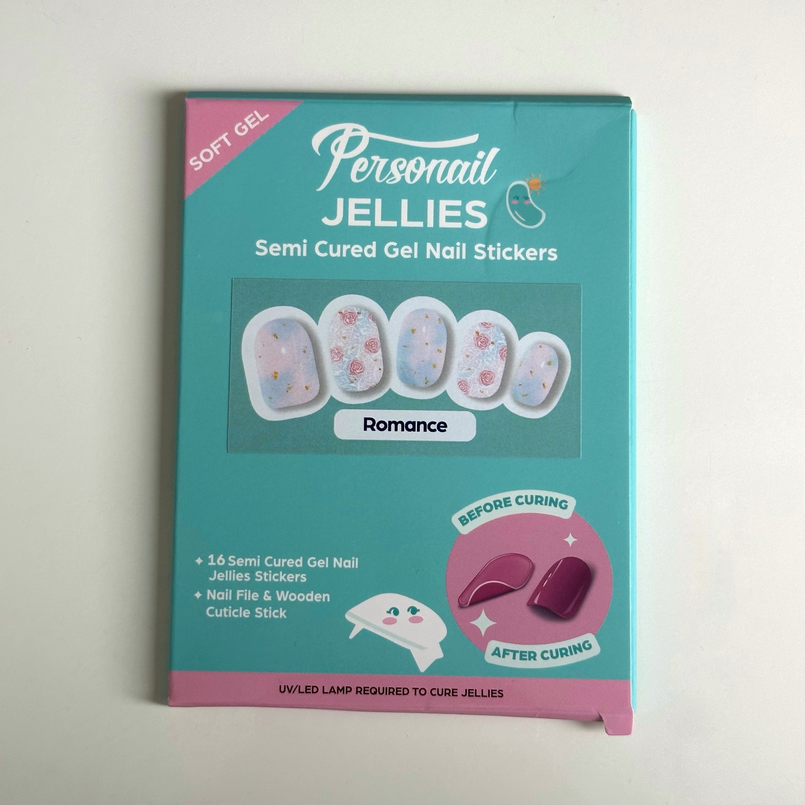 Romance | Jellies DIY Soft Semi Cured Gel Nail Wraps