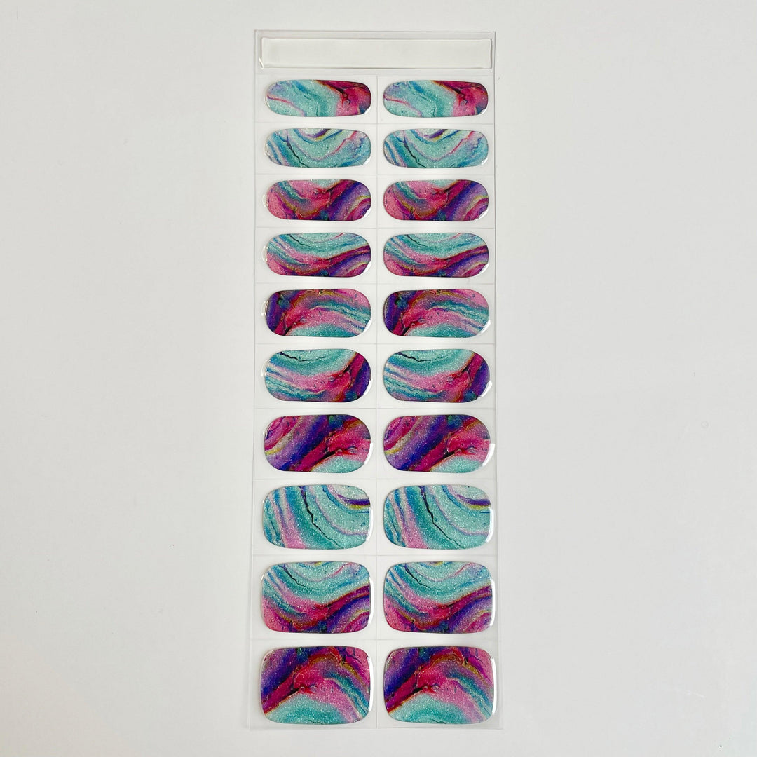 Santorini | Super Jellies DIY Hard Semi Cured Gel Nail Wraps