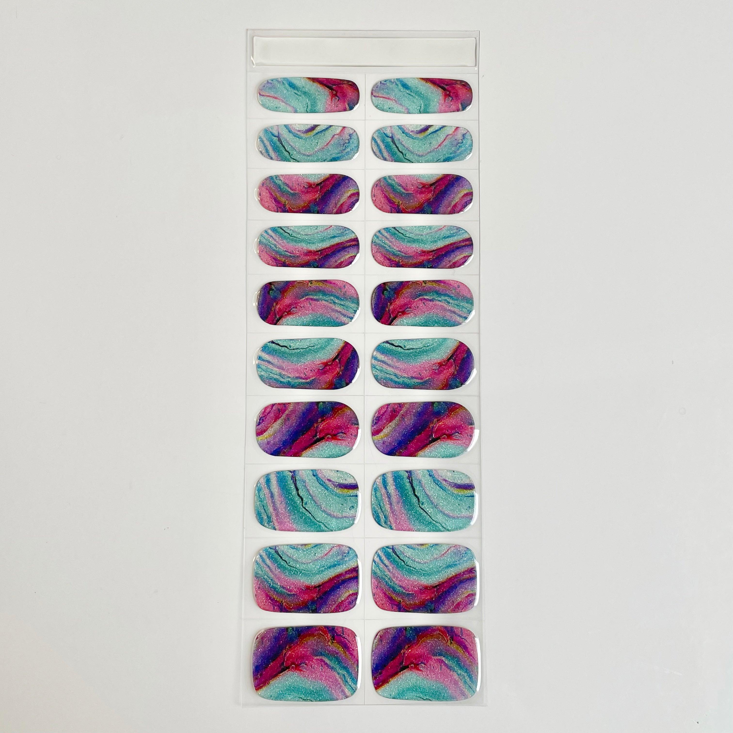 Santorini | Super Jellies DIY Hard Semi Cured Gel Nail Wraps