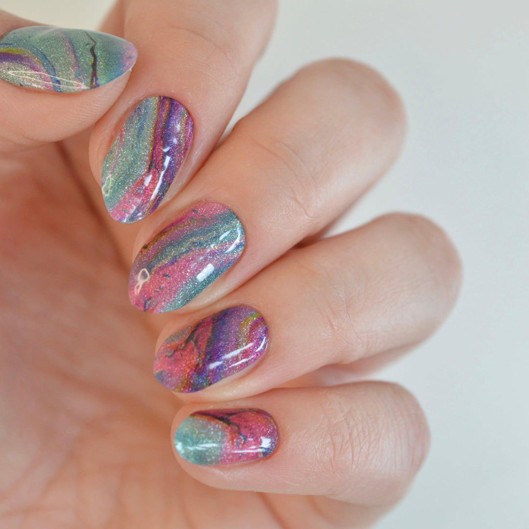 Santorini | Super Jellies DIY Hard Semi Cured Gel Nail Wraps