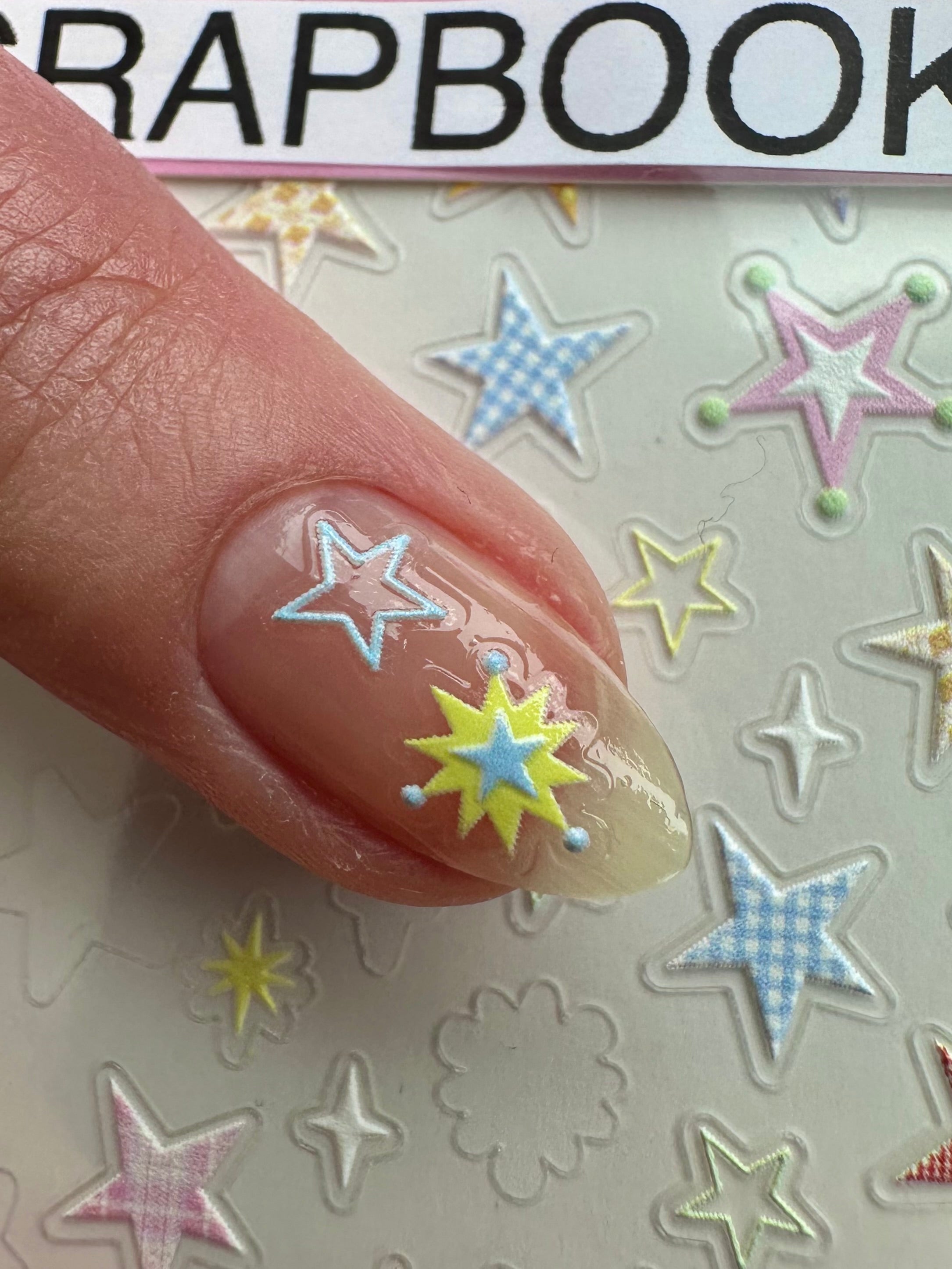 Scrapbooking PLAY Nail Art Sticker