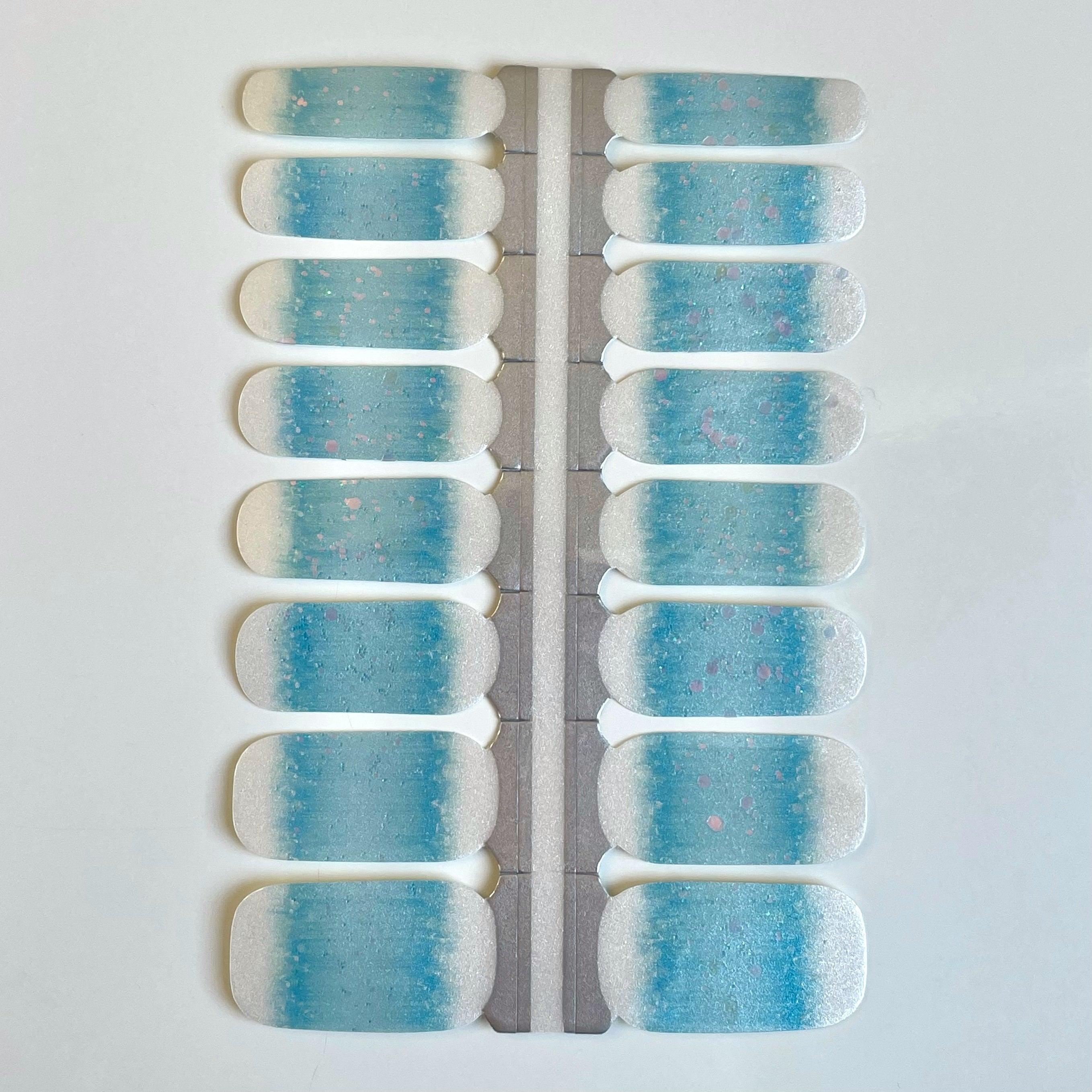 Self Titled Taylor Edition (Eras Tour)| Turquoise Glitter Nail Polish Wrap