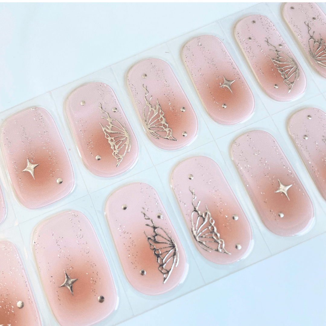 Silver Wings | Secret Garden Super Jellies DIY Hard Semi Cured Gel Nail Wraps