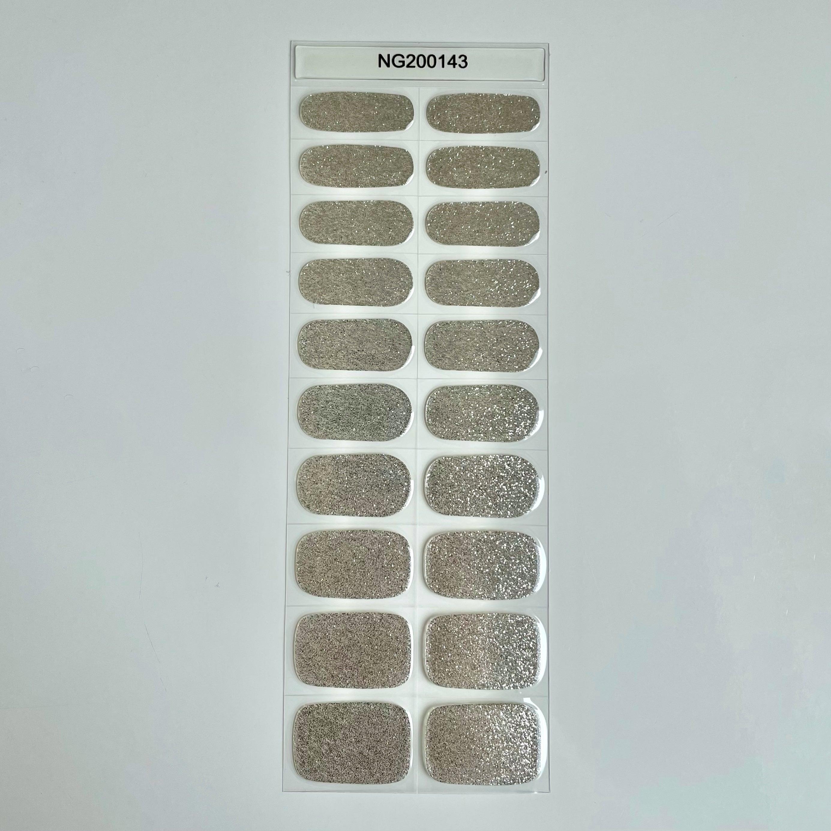 Sleek Silver | Super Jellies DIY Hard Semi Cured Gel Nail Wraps