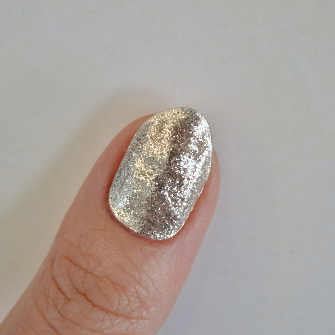 Sleek Silver | Super Jellies DIY Hard Semi Cured Gel Nail Wraps