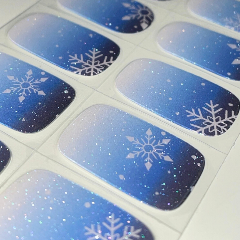 Snowy Super Jellies DIY Semi Cured Gel Nail Wraps