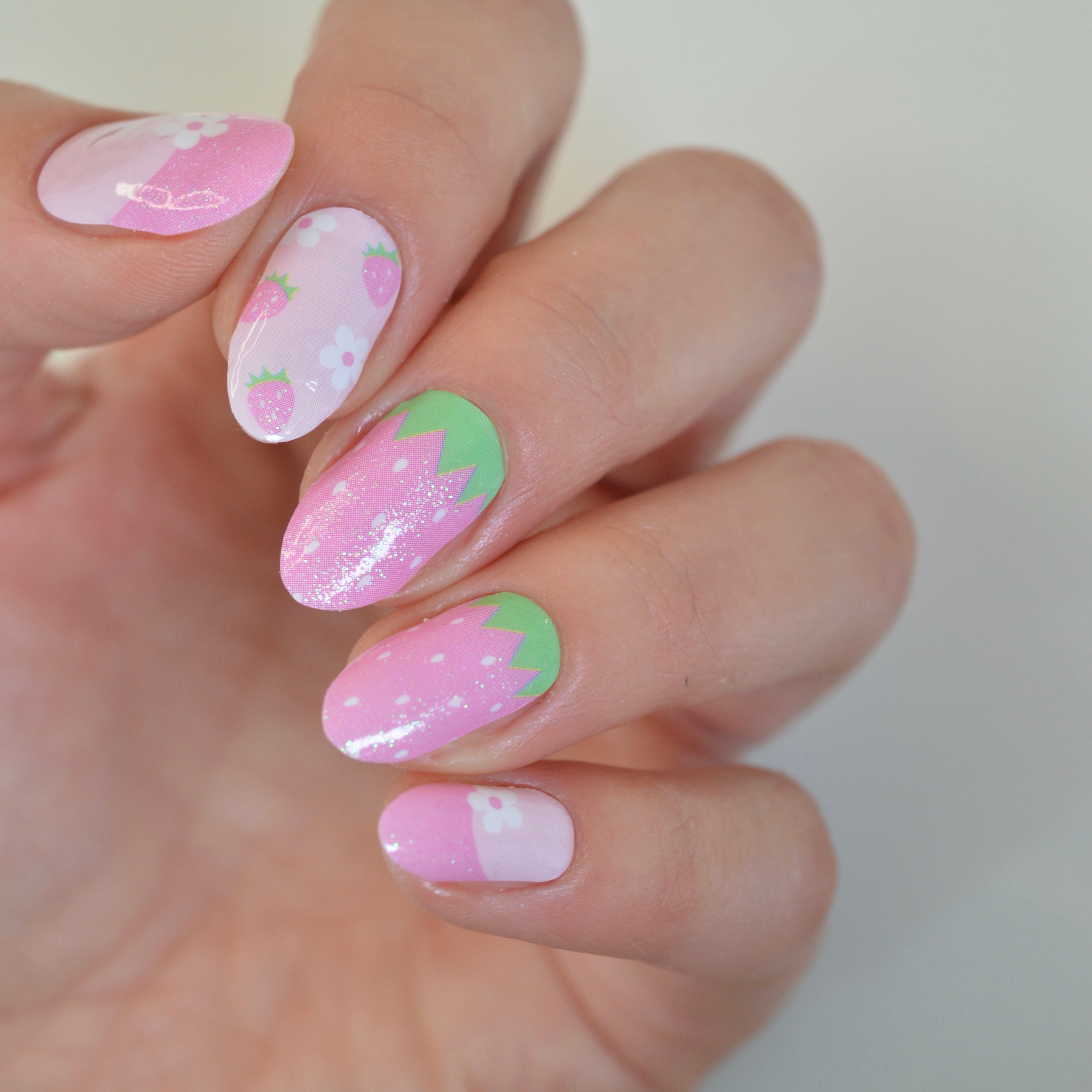KIDS Strawberry Milk  | Nail Polish Wraps