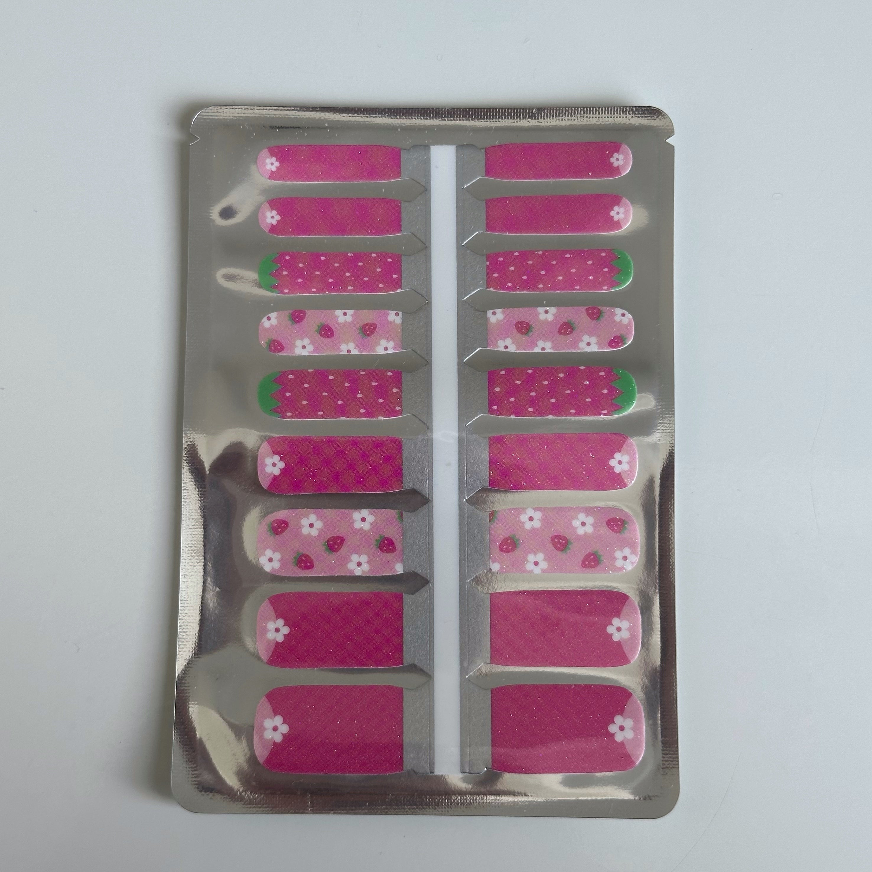 KIDS Strawberry Milk  | Nail Polish Wraps