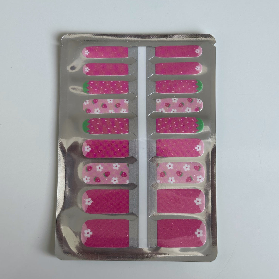 KIDS Strawberry Milk  | Nail Polish Wraps